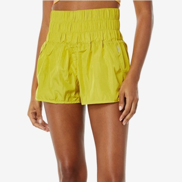Free People Pants - NWOT Free People Movement Women’s The Way Home Shorts in Color Lime - size XS